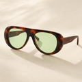 NABATA — hero (tortoise acetate / Soft Botanical Green)